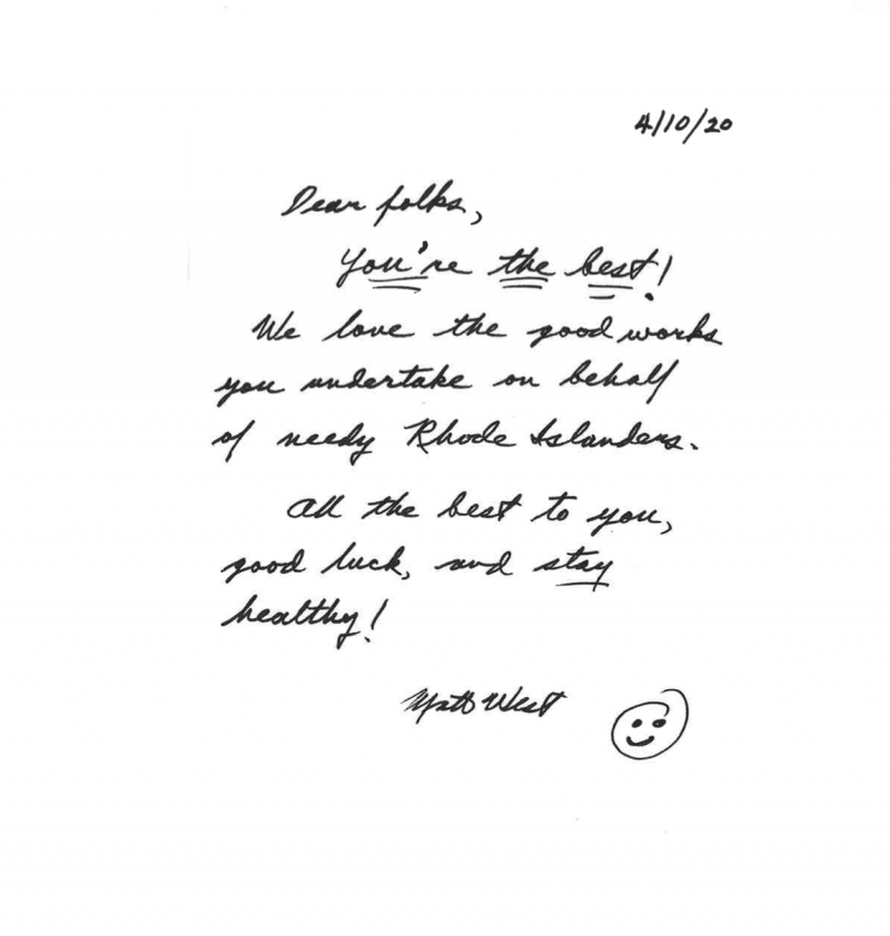 Note from St. Liz